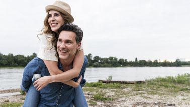 Young couple considering a deferred variable annuity for their retirement savings.