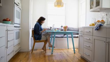 Employee working from home