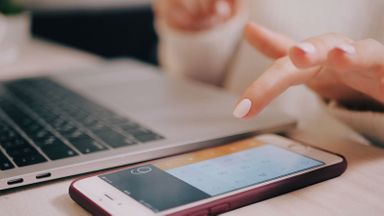 Woman checking her tax witholdings for 2018